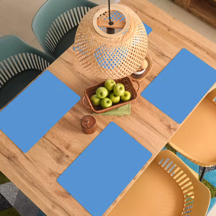 Placemat - 6 stuks - Cornflower - Blue - Blauw — 6