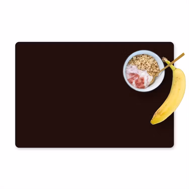 Placemat - 6 stuks - Deep - Obsidian - Bruin — 1