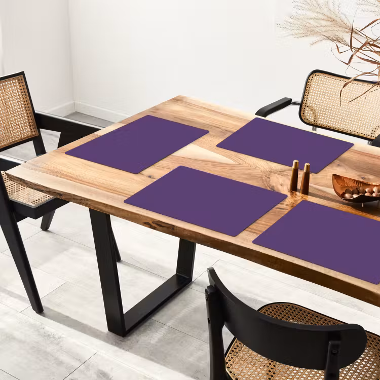 Placemat - 6 stuks - Deep - Plum - Paars — 5