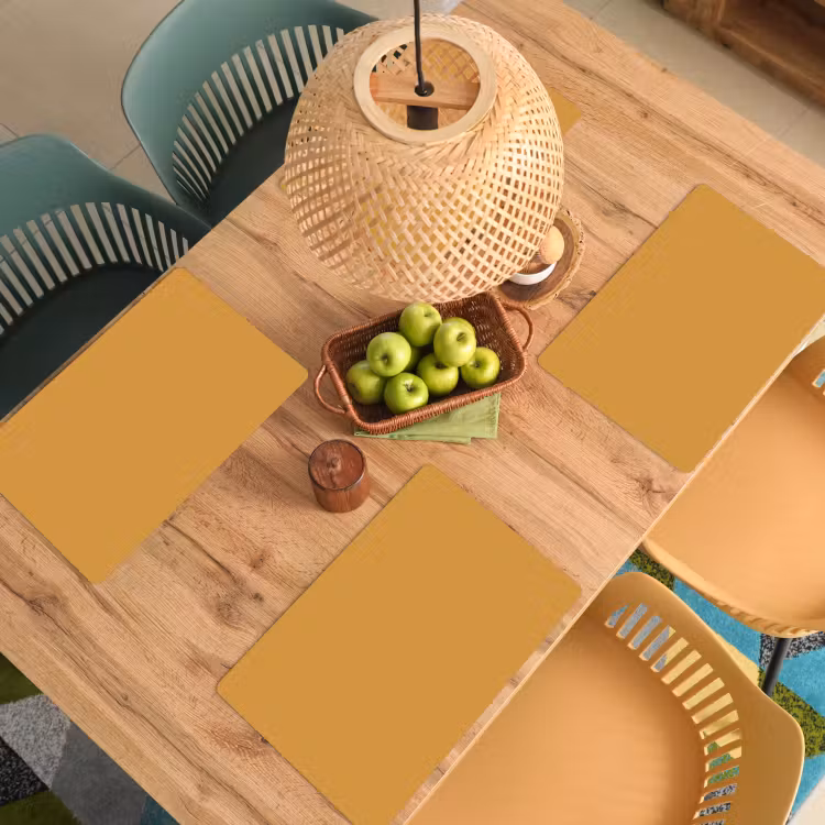 Placemat - 6 stuks - Autumn - Mustard - Geel — 6