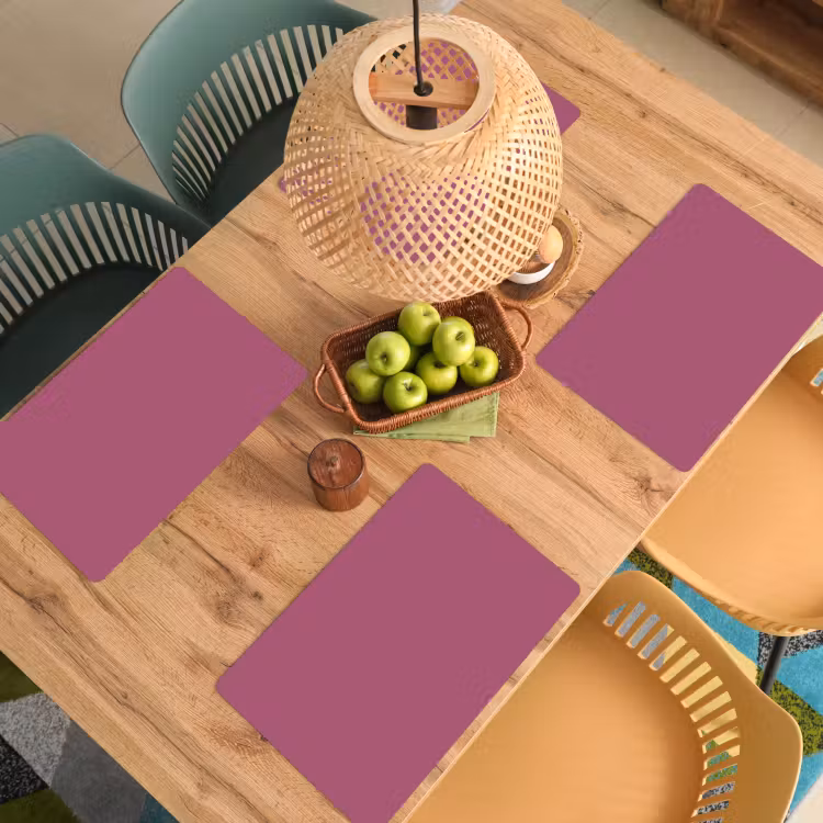 Placemat - 6 stuks - Berry - Roze -Pink — 6