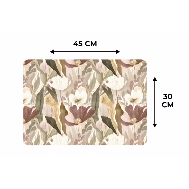 Placemat - 6 stuks - Bloemen - Aquarel - Kleurrijk — 3