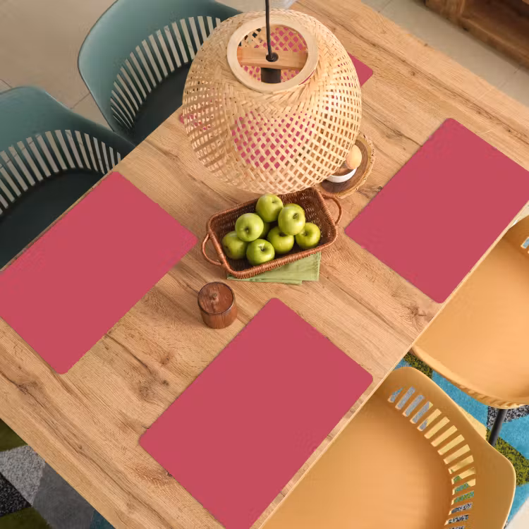 Placemat - 6 stuks - Bold - Berry - Rood — 6