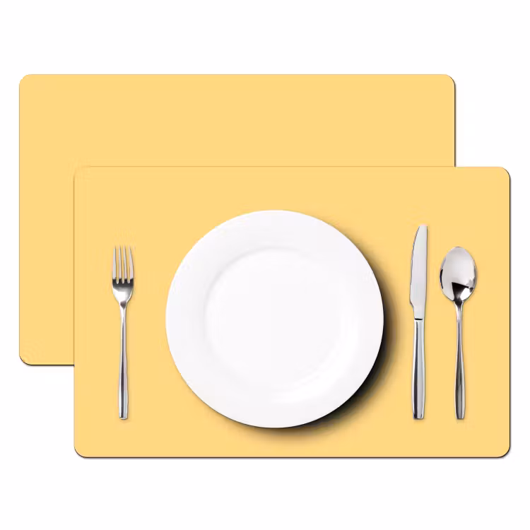 Placemat - 6 stuks - Butter - Geel - Yellow — 2