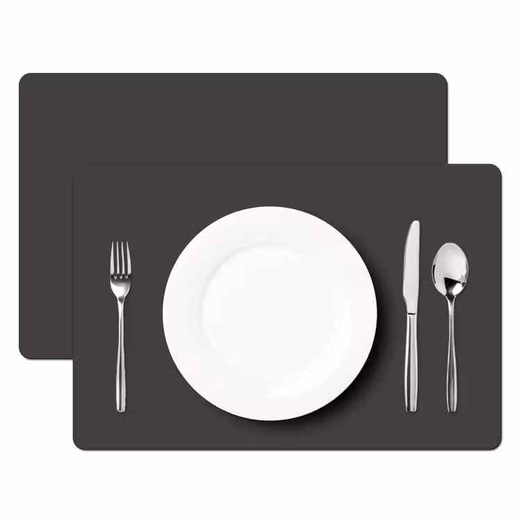 Placemat - 6 stuks - Charcoal - Grijs- Grey — 2