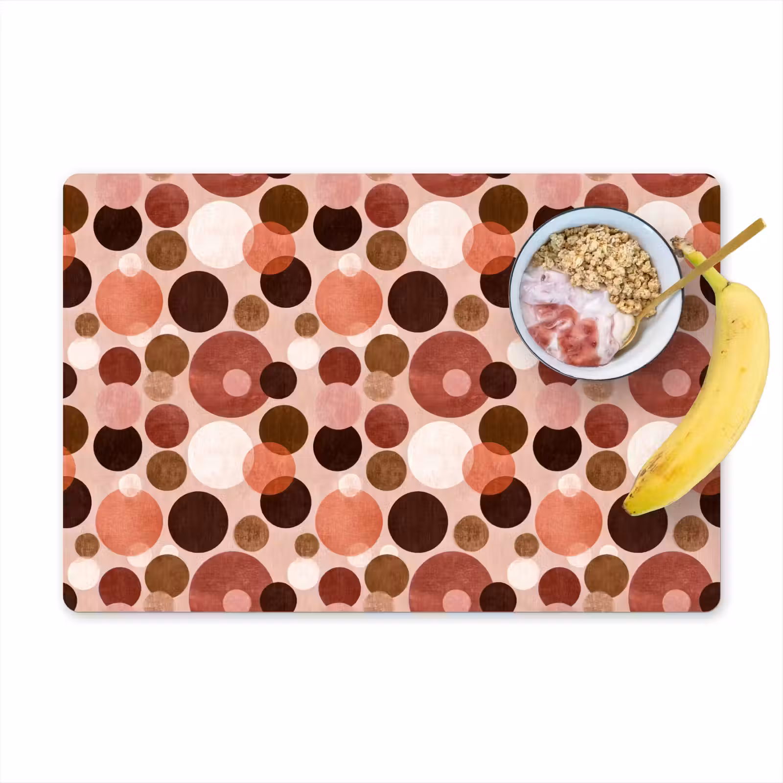 Placemat - 6 stuks - Cirkels - Modern - Kleurrijk — 1