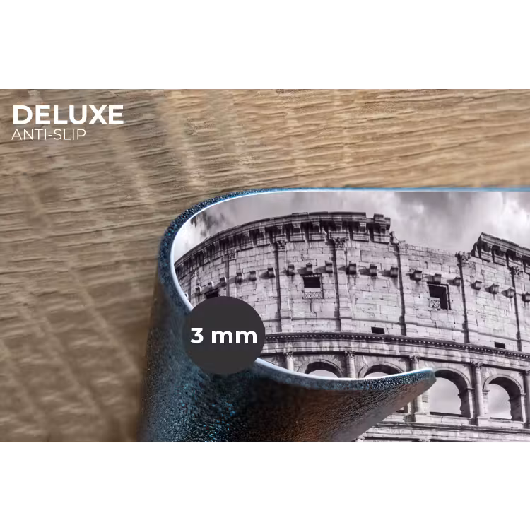 Placemat - 6 stuks - Architectuur - Colosseum - Rome - Historisch - Zwart-wit — 4