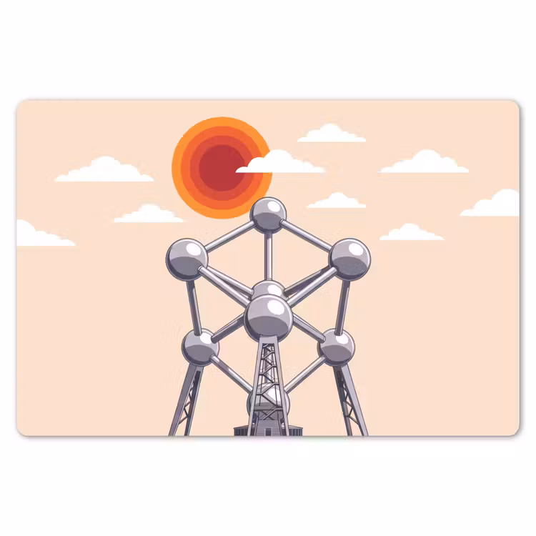 Placemat - 6 stuks - Architectuur - Geometrie - Stad - Modern - Grijs — 7