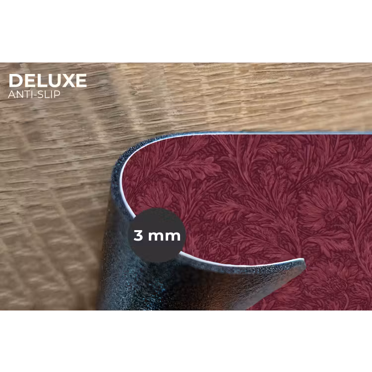 Placemat - 6 stuks - Bladeren - Patroon - Paars — 4