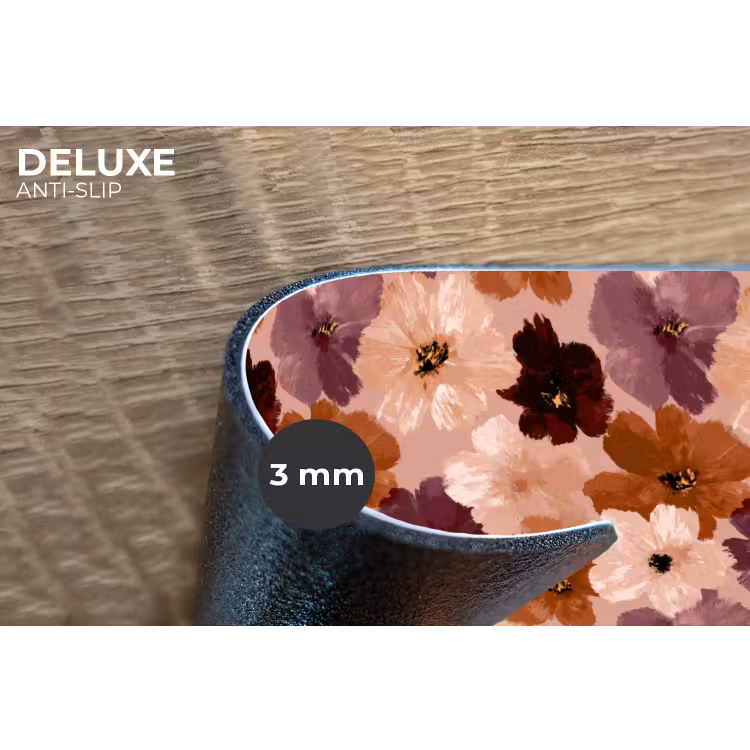 Placemat - 6 stuks - Bloemen - Abstract - Aardetinten — 4