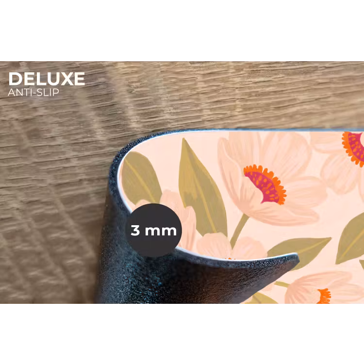 Placemat - 6 stuks - Bloemen - Vaas - Abstract - Paars - Oranje — 4