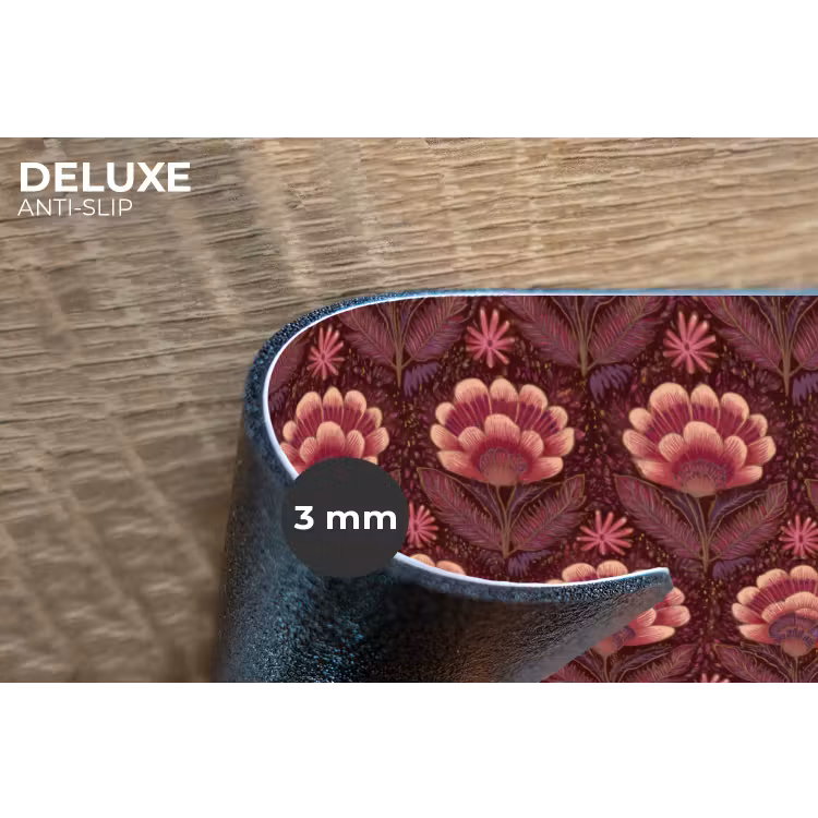 Placemat - 6 stuks - Bloemen - Waaier - Paars — 4