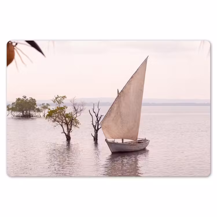 Placemat - 6 stuks - Boot - Zeil - Water - Tropisch - Natuur — 7