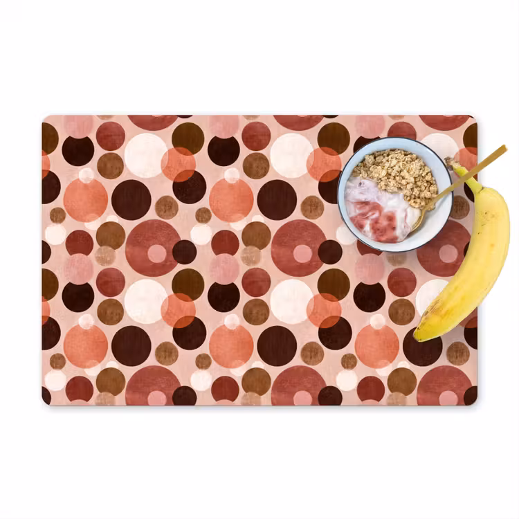 Placemat - 6 stuks - Cirkels - Modern - Kleurrijk — 1