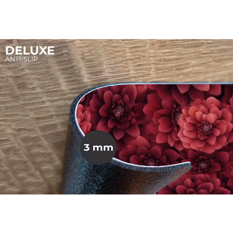 Placemat - 6 stuks - Dahlias - Bloemen - Rood — 4