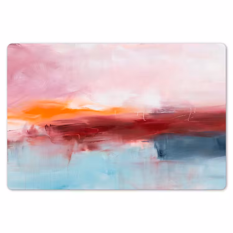Placemat - 6 stuks - Abstract - Kleuren - Modern - Kunst - Roze — 7