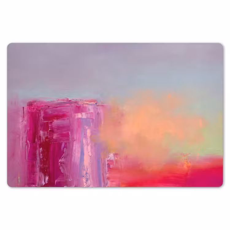 Placemat - 6 stuks - Abstract - Kleuren - Modern - Roze — 7