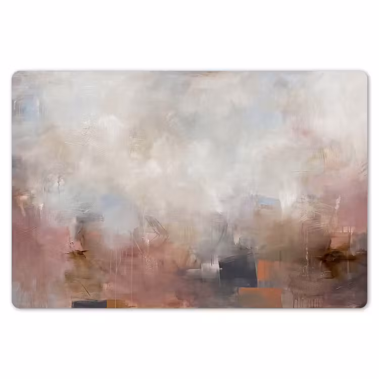 Placemat - 6 stuks - Abstract - Vloeiend - Kunst - Modern - Beige — 7
