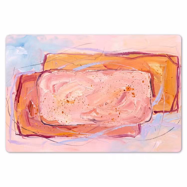 Placemat - 6 stuks - Abstract - Vormen - Modern - Roze — 7
