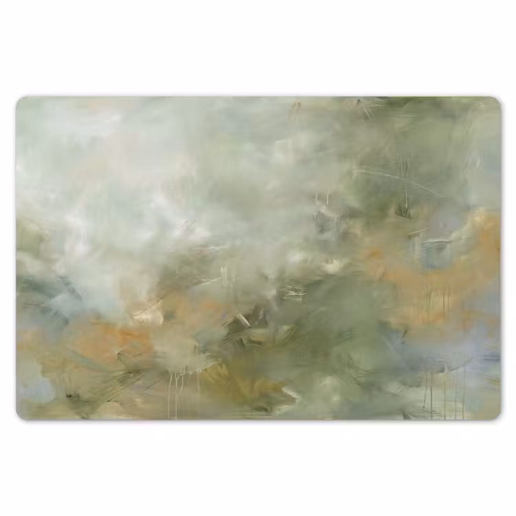 Placemat - 6 stuks - Abstract - Groen - Beige - Modern - Kunst — 7