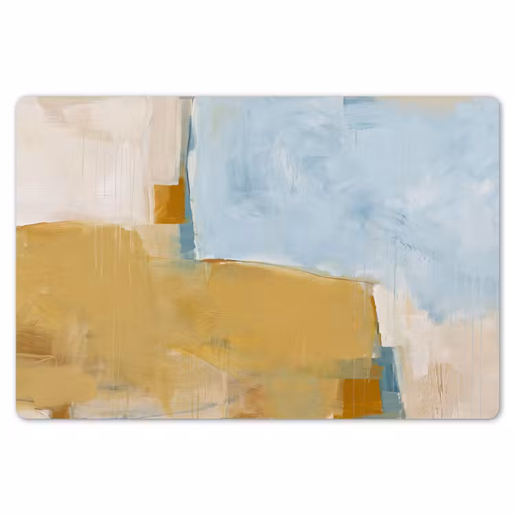 Placemat - 6 stuks - Abstract - Kleuren - Kunst - Modern - Blauw — 7