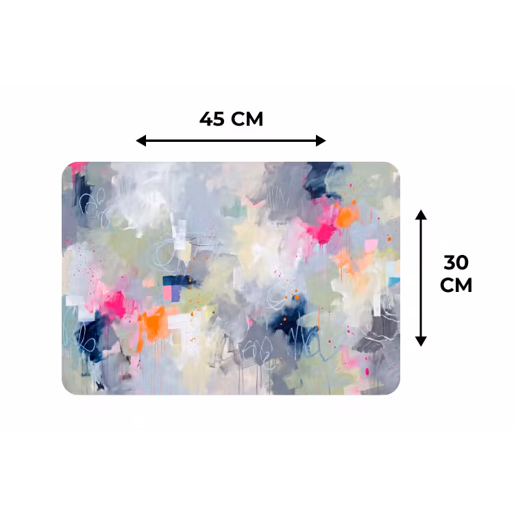 Placemat - 6 stuks - Abstract - Kleurrijk - Modern - Kunst — 3