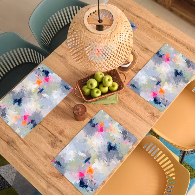 Placemat - 6 stuks - Abstract - Kleurrijk - Modern - Kunst — 6