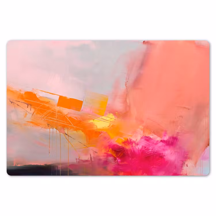 Placemat - 6 stuks - Abstract - Kleurrijk - Modern - Roze — 7