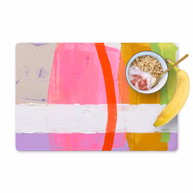 Placemat - 6 stuks - Abstract - Kleurrijk - Vormen - Modern - Kunst — 1