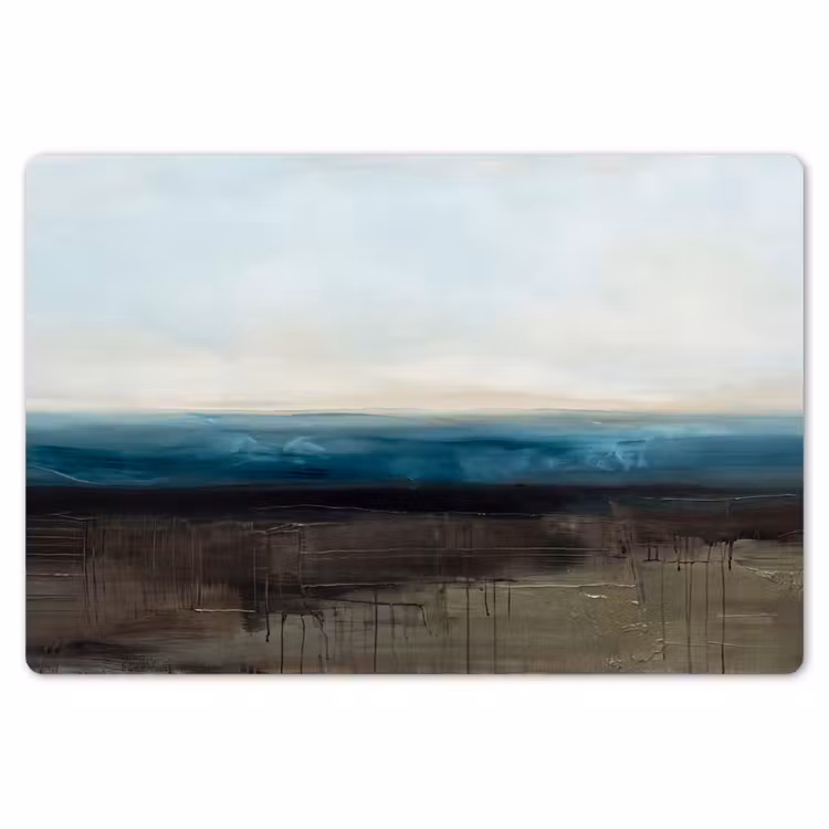 Placemat - 6 stuks - Abstract - Landschap - Horizon - Blauw - Modern — 7