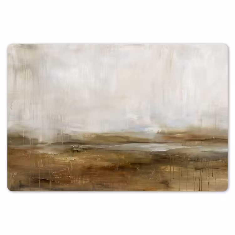 Placemat - 6 stuks - Abstract - Landschap - Natuur - Beige - Bruin — 7