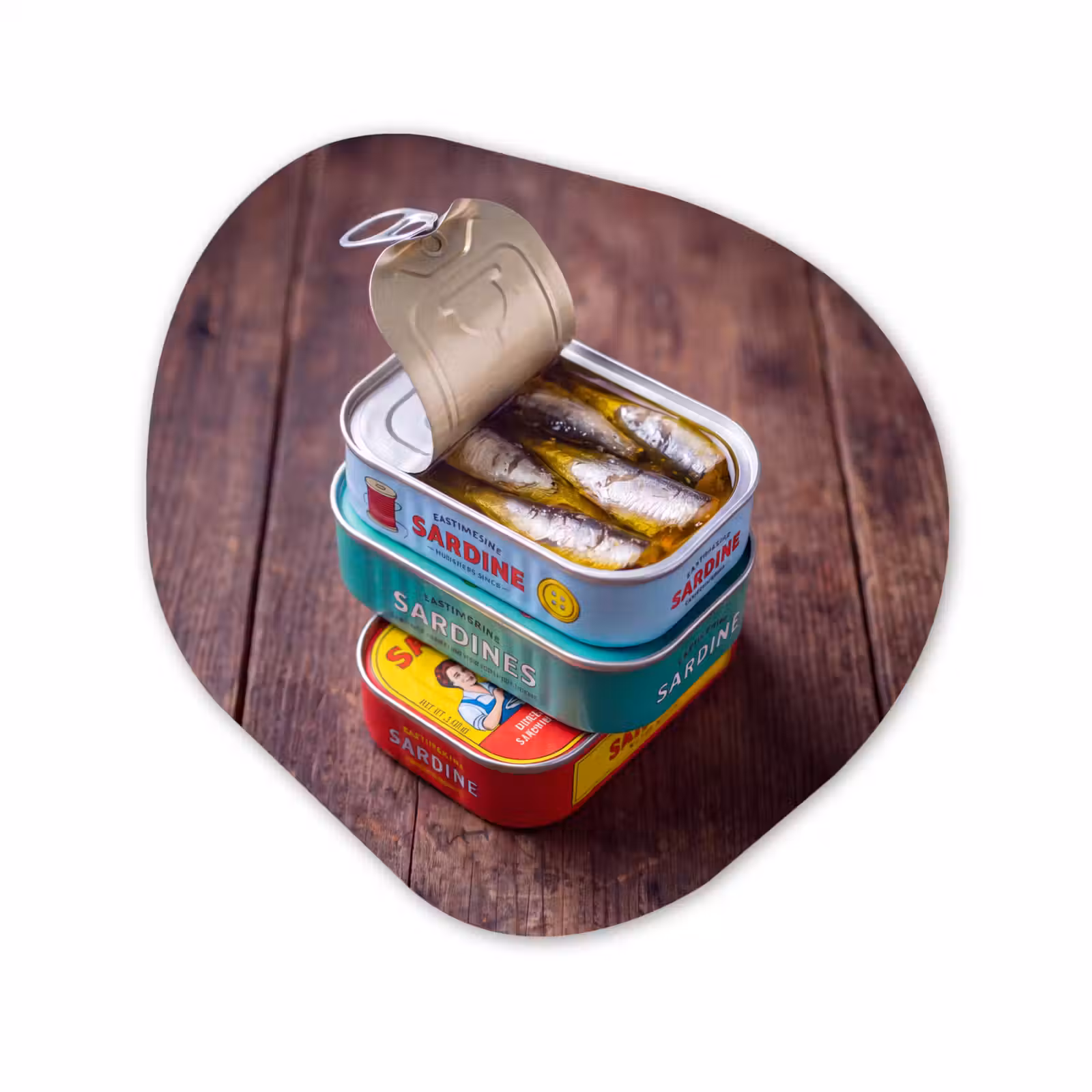 Organische vorm aluminium - Vis - Blikjes - Keuken — 1