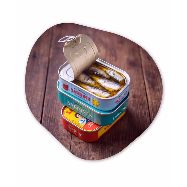 Organische vorm aluminium - Vis - Blikjes - Keuken — 1