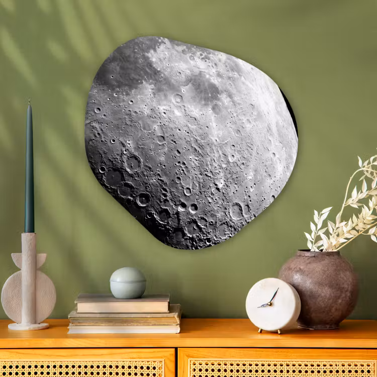 Organische vorm aluminium - Maan - Kraters - Ruimte — 2