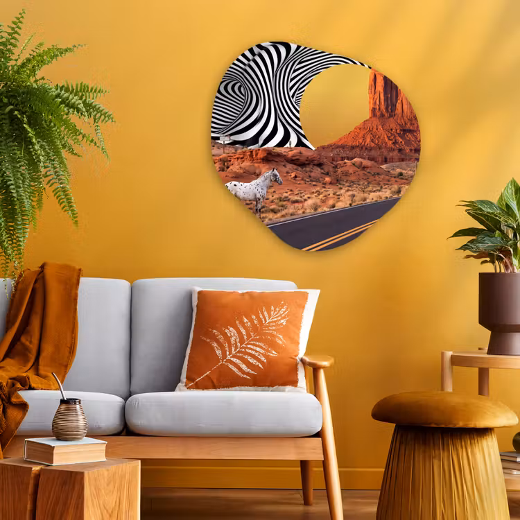 Organische vorm aluminium - Paard - Woestijn - Natuur — 3