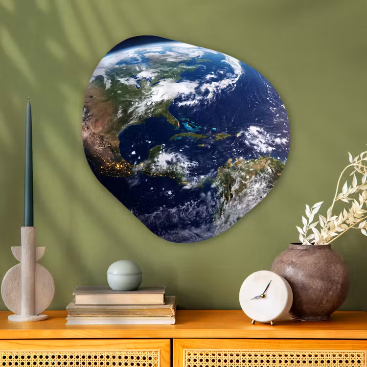 Organische vorm aluminium - Planeet - Ruimte - Kosmos — 2