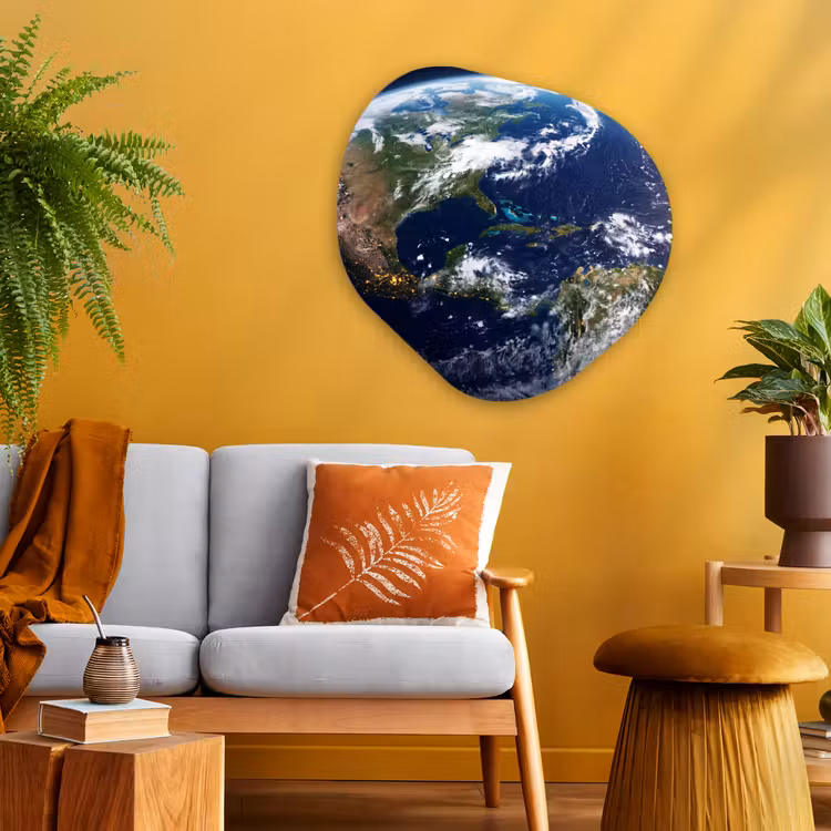 Organische vorm aluminium - Planeet - Ruimte - Kosmos — 3