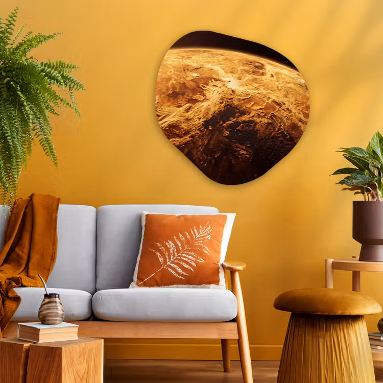 Organische vorm aluminium - Planeet - Ruimte - Oranje — 3