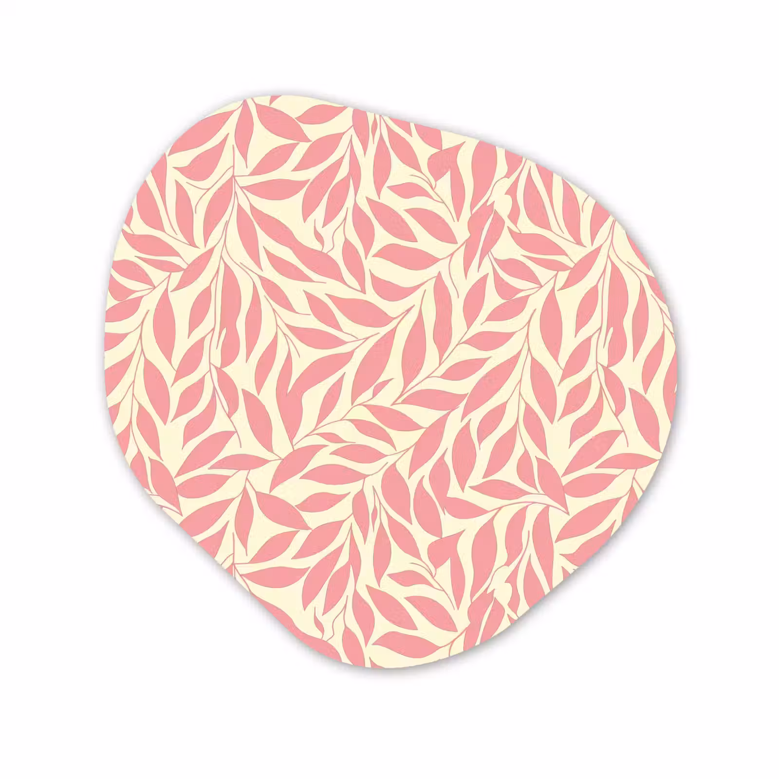 Organische vorm aluminium - Roze - Bladeren - Dynamisch - Patroon — 1