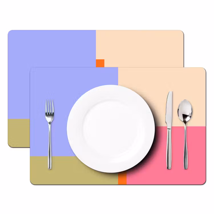 Placemat - 6 stuks - Abstract - Geometrie - Kunst - Modern - Kleurrijk — 2