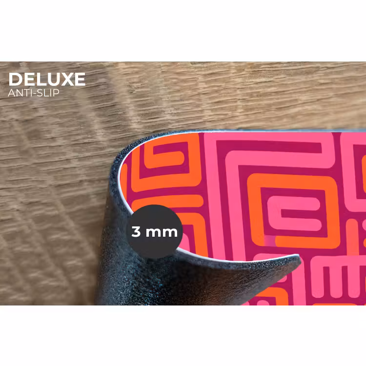Placemat - 6 stuks - Abstract - Patroon - Lijnen - Roze - Oranje — 4