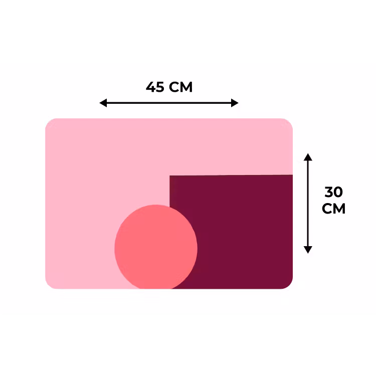 Placemat - 6 stuks - Abstract - Vormen - Roze - Modern - Design — 3