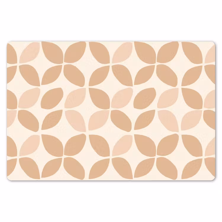 Placemat - 6 stuks - Beige - Bladeren - Minimalistisch - Patroon — 7