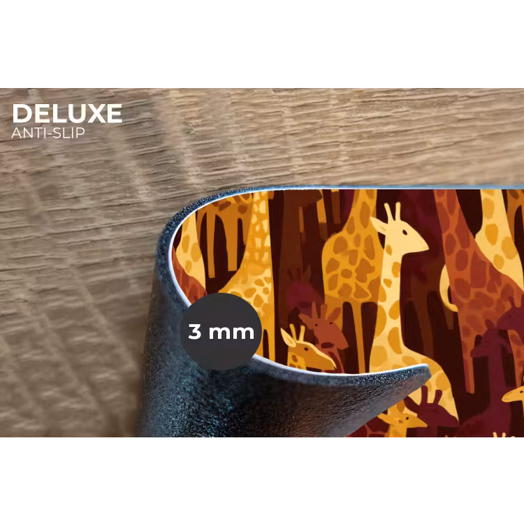 Placemat - 6 stuks - Bruin - Giraffen - Safari - Patroon — 4