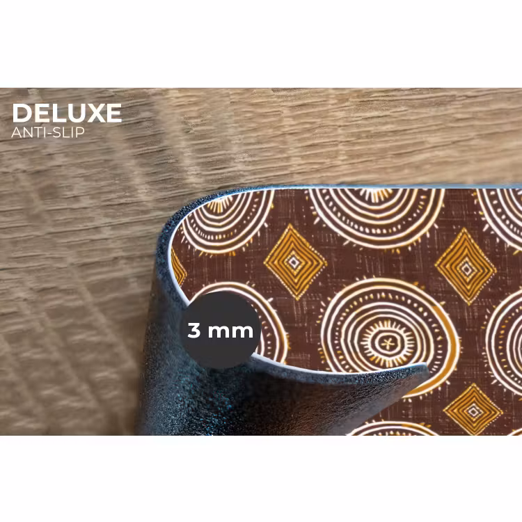 Placemat - 6 stuks - Chocoladebruin - Etnisch - Tribaal - Cirkels - Patroon — 4