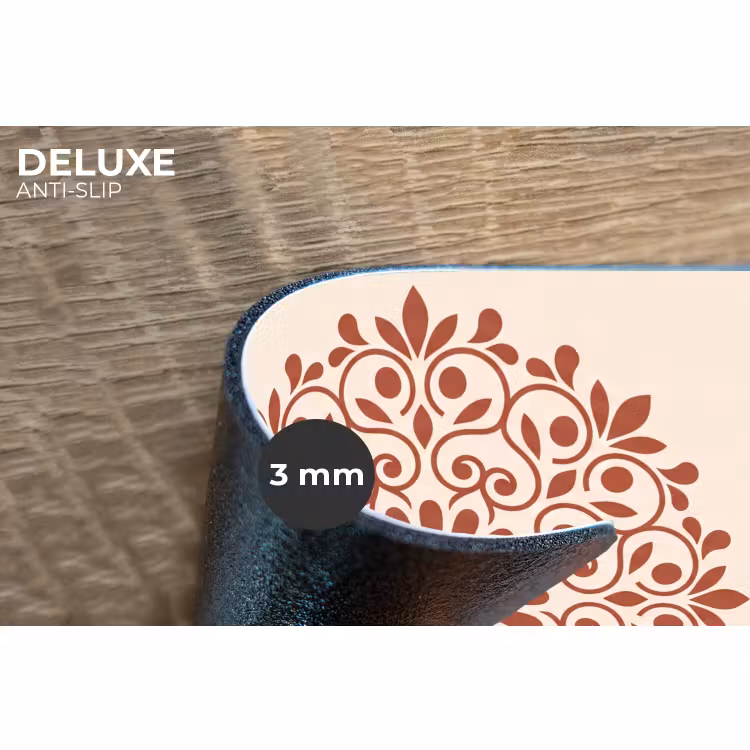 Placemat - 6 stuks - Decoratie - Cirkel - Symmetrisch - Modern - Roodbruin — 4