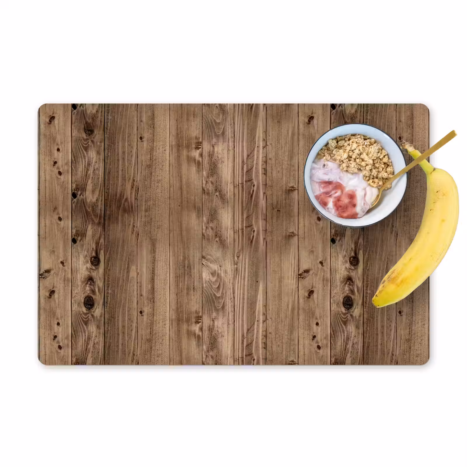 Placemat - 6 stuks - Eikenhout - Patronen - Planken — 1