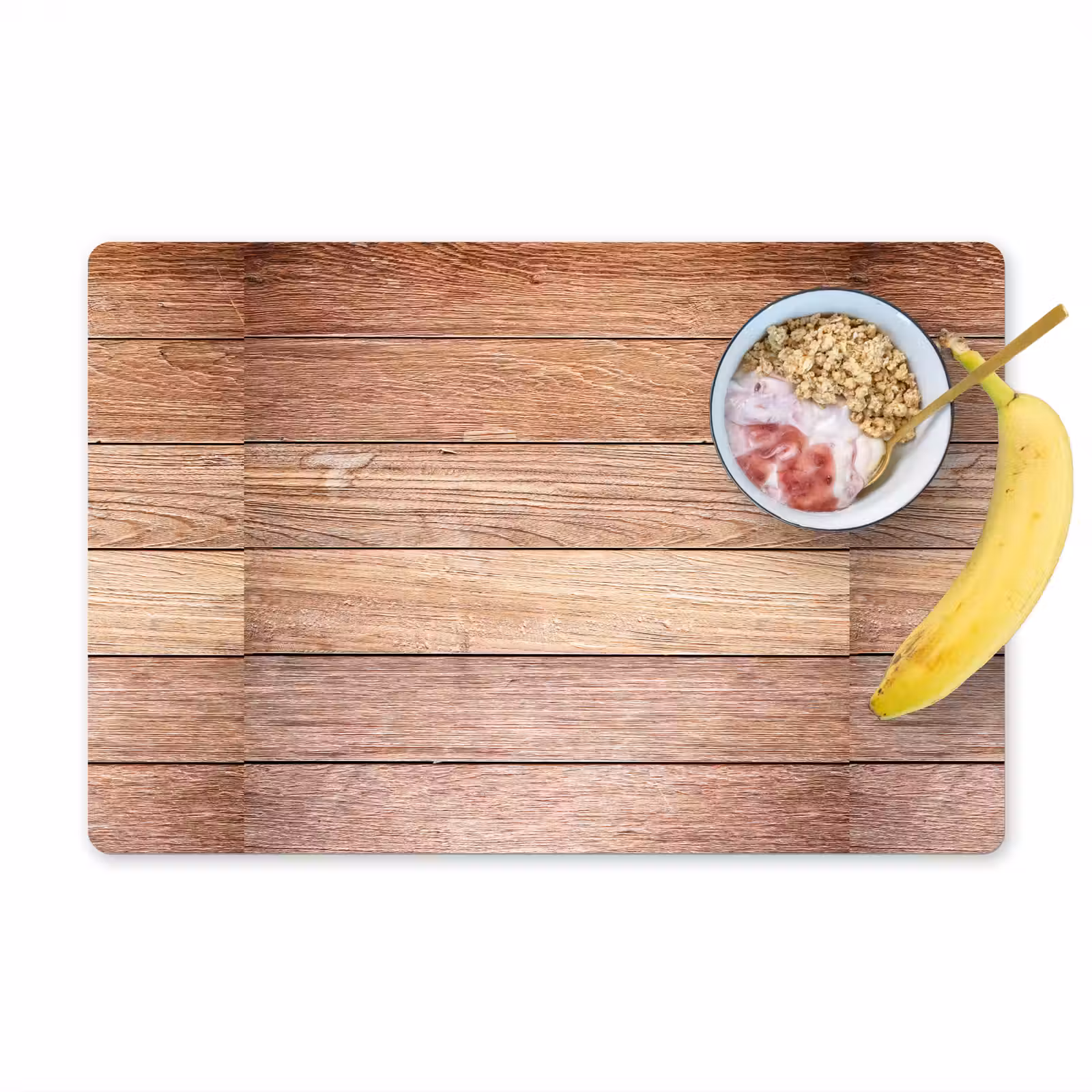Placemat - 6 stuks - Eikenhout - Planken - Patronen — 1