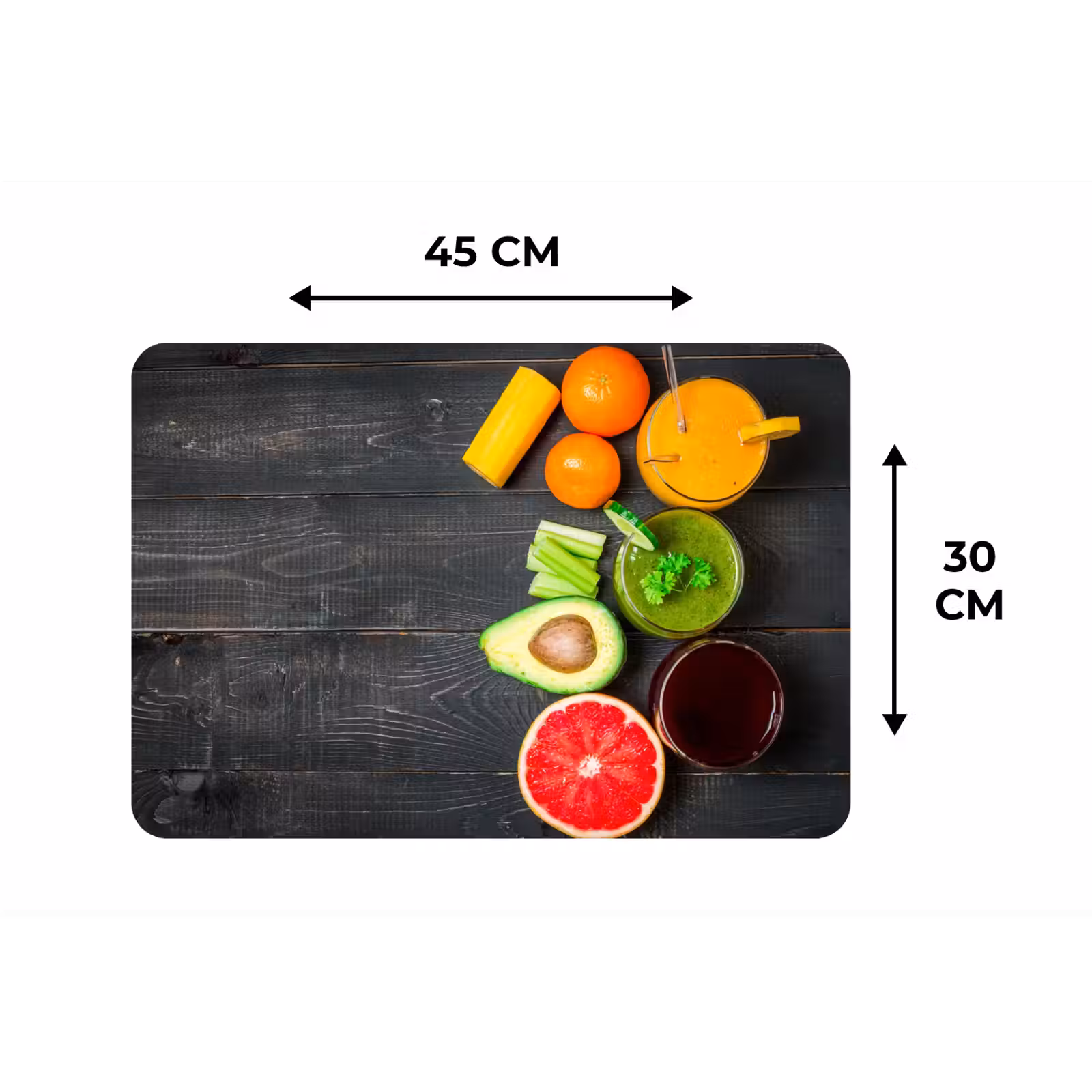 Placemat - 6 stuks - Fruit - Smoothie - Industrieel - Zomer — 1