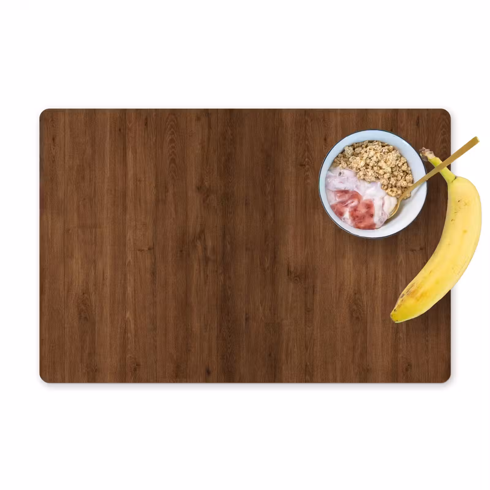 Placemat - 6 stuks - Hardhout - Patronen - Bruin — 1